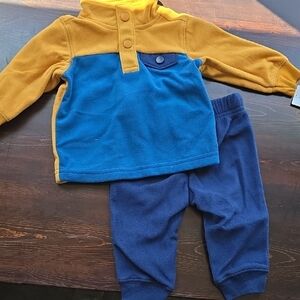 Carter's Kids' Blue and Yellow Fleece Set